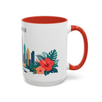 Kuala Lumpur Coffee Mug | Malaysia Travel Souvenir | Porcelain Decal City Gift | 11oz 15oz Accent Mug