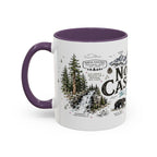 North Cascades National Park Coffee Mug | Washington Alpine Glacier Hiking Gift | Accent Color Ceramic 11oz 15oz