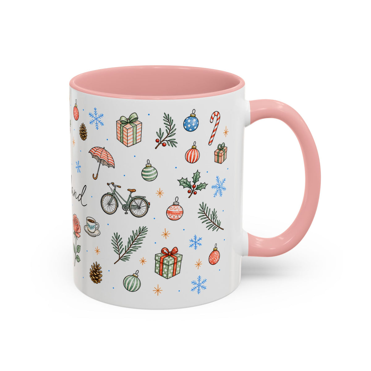 Portland Christmas Watercolor Mug | City Souvenir Coffee Cup (11oz 15oz)