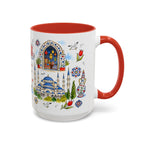 Istanbul Travel Mug | European City Souvenir Accent Coffee Mug | 11oz 15oz Ceramic Cup