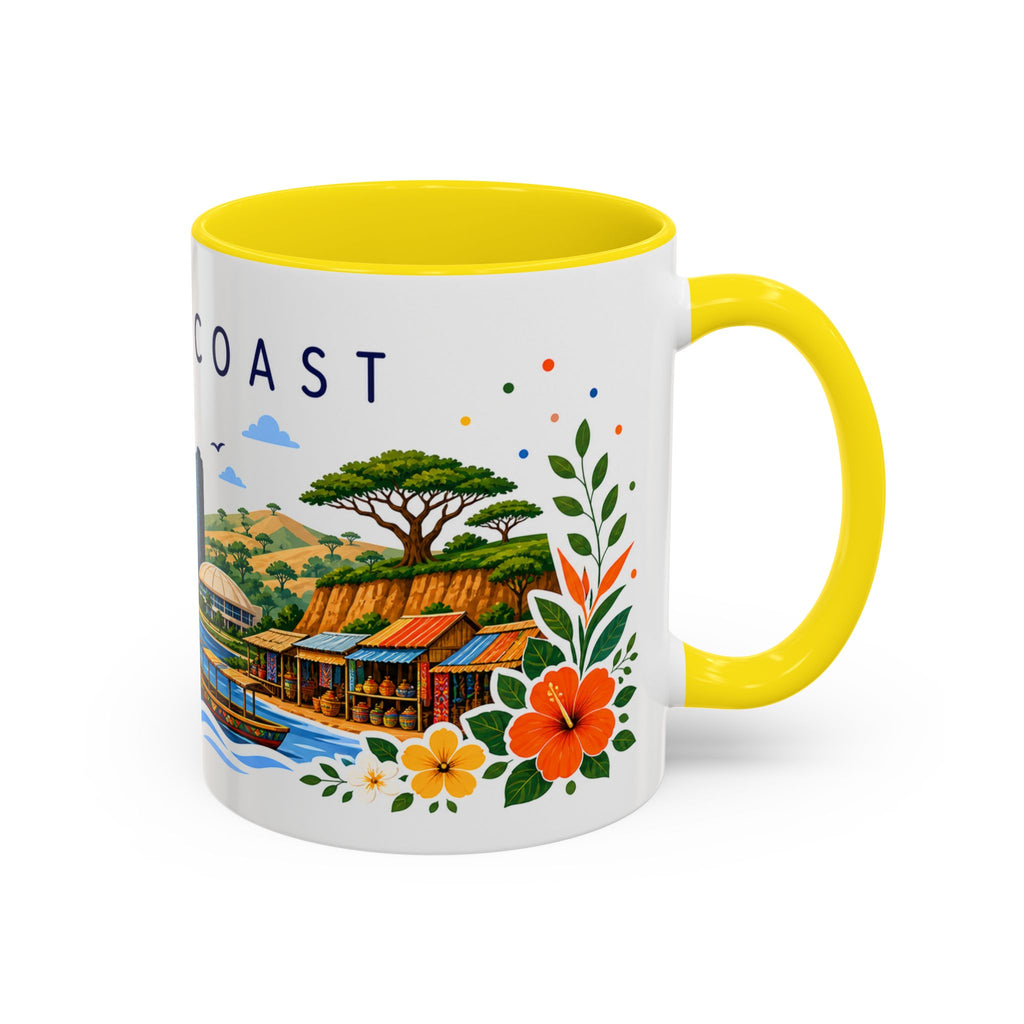 Ivory Coast Coffee Mug | Travel Souvenir Accent Mug | Place Gift Ceramic Cup 11oz 15oz