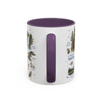 Mount Rainier Coffee Mug | National Park Hiking Washington Gift | Accent Color Ceramic 11oz 15oz
