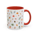 Thanksgiving Mug | Watercolor Autumn Harvest Gift | Pumpkin Leaf Accent Coffee Cup 11oz 15oz