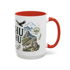 Machu Picchu Coffee Mug | Travel Destination Souvenir Gift | Accent Color Ceramic 11oz 15oz