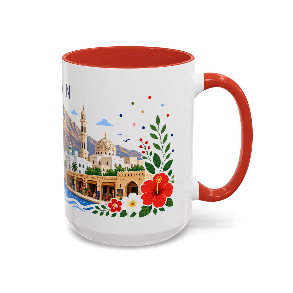 Oman Coffee Mug | Travel Souvenir Accent Mug | Place Gift Ceramic Cup 11oz 15oz