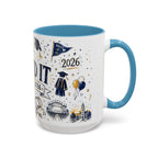 We Did It Class of 2026 Coffee Mug | Graduation Gift | Accent Color Ceramic 11oz 15oz