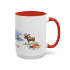 Anchorage Illustrated Travel Mug | City Souvenir Accent Coffee Mug | 11oz 15oz Ceramic Cup