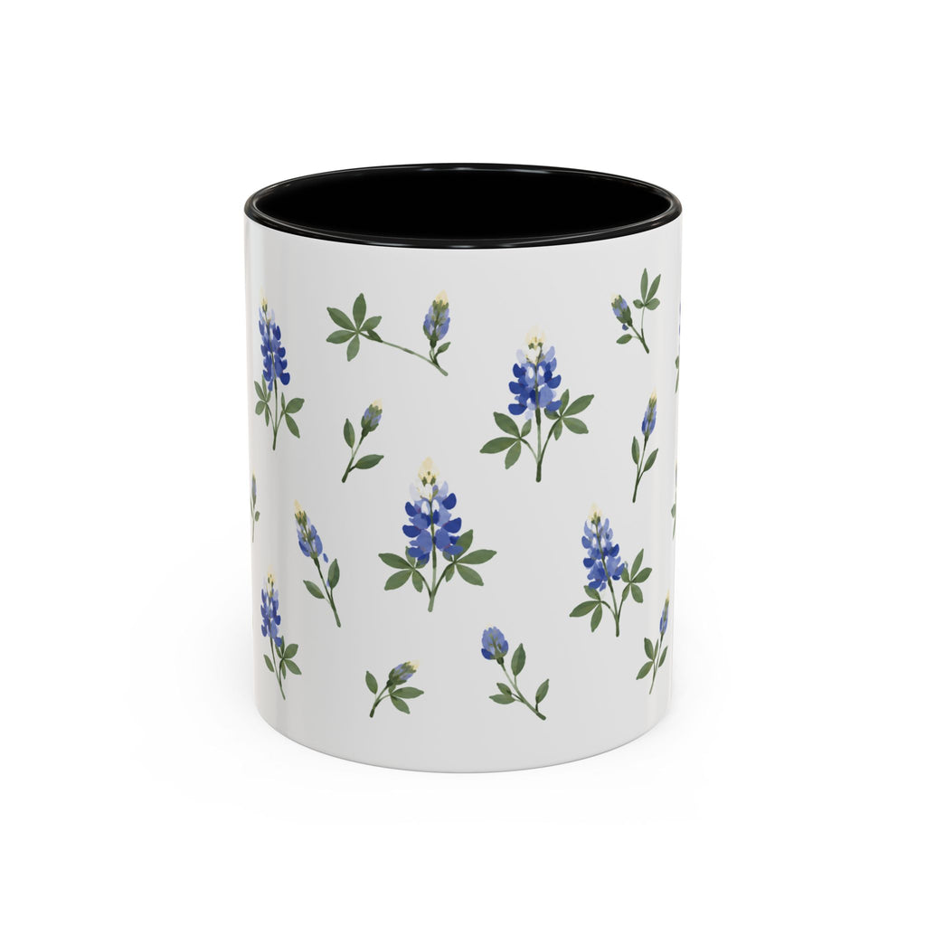 Texas Bluebonnet Mug, State Flower Floral Coffee Cup, 11oz Botanical Gift