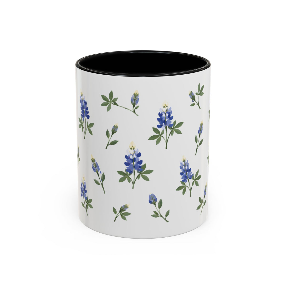 Texas Bluebonnet Mug, State Flower Floral Coffee Cup, 11oz Botanical Gift