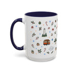San Francisco Christmas Mug | Watercolor City Souvenir | Ceramic Coffee Cup