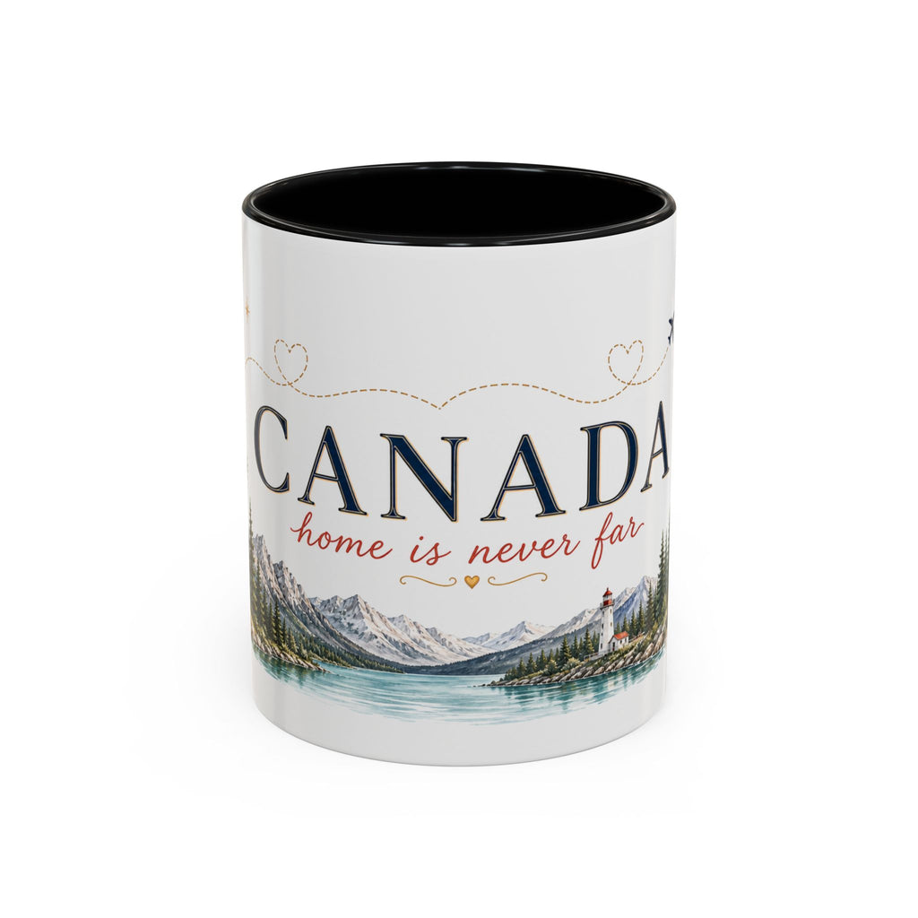 Canada Home Country Mug | Moving Away Gift | Long Distance Friendship | 11 oz 15 oz Accent Mug
