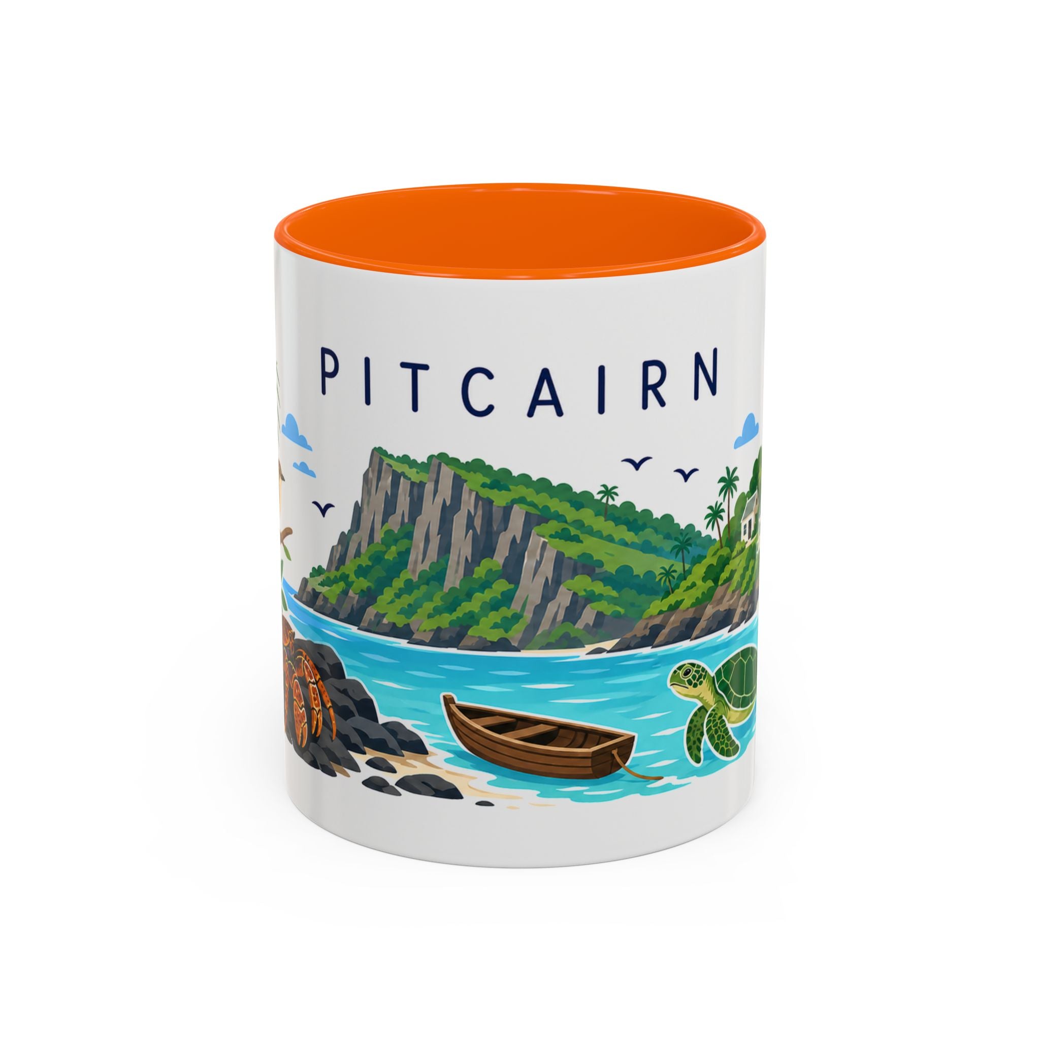 Pitcairn Coffee Mug | Travel Souvenir Accent Mug | Country Gift Ceramic Cup 11oz 15oz
