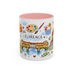 Florence Travel Mug | European City Souvenir Accent Coffee Mug | 11oz 15oz Ceramic Cup