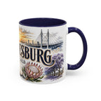 Johannesburg Coffee Mug | South Africa Travel Souvenir | Vintage Illustrated City Gift | 11 oz 15 oz Accent Mug
