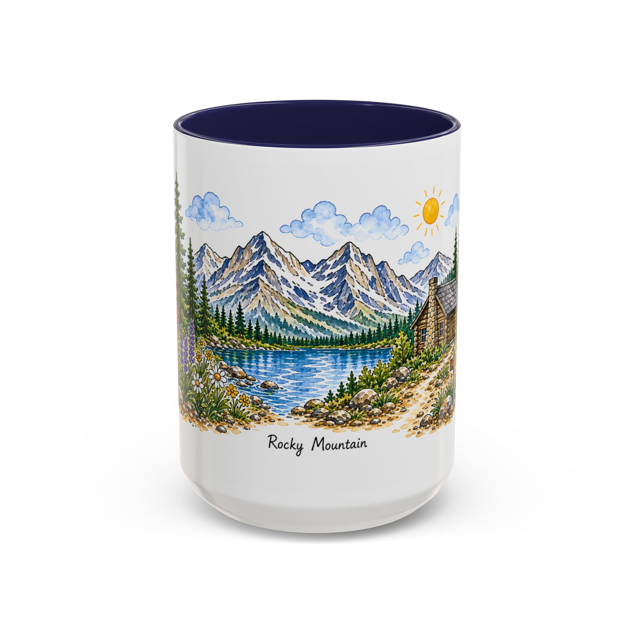 Rocky Mountain National Park Mug | US Travel Souvenir Accent Coffee Mug | 11oz 15oz Ceramic Cup