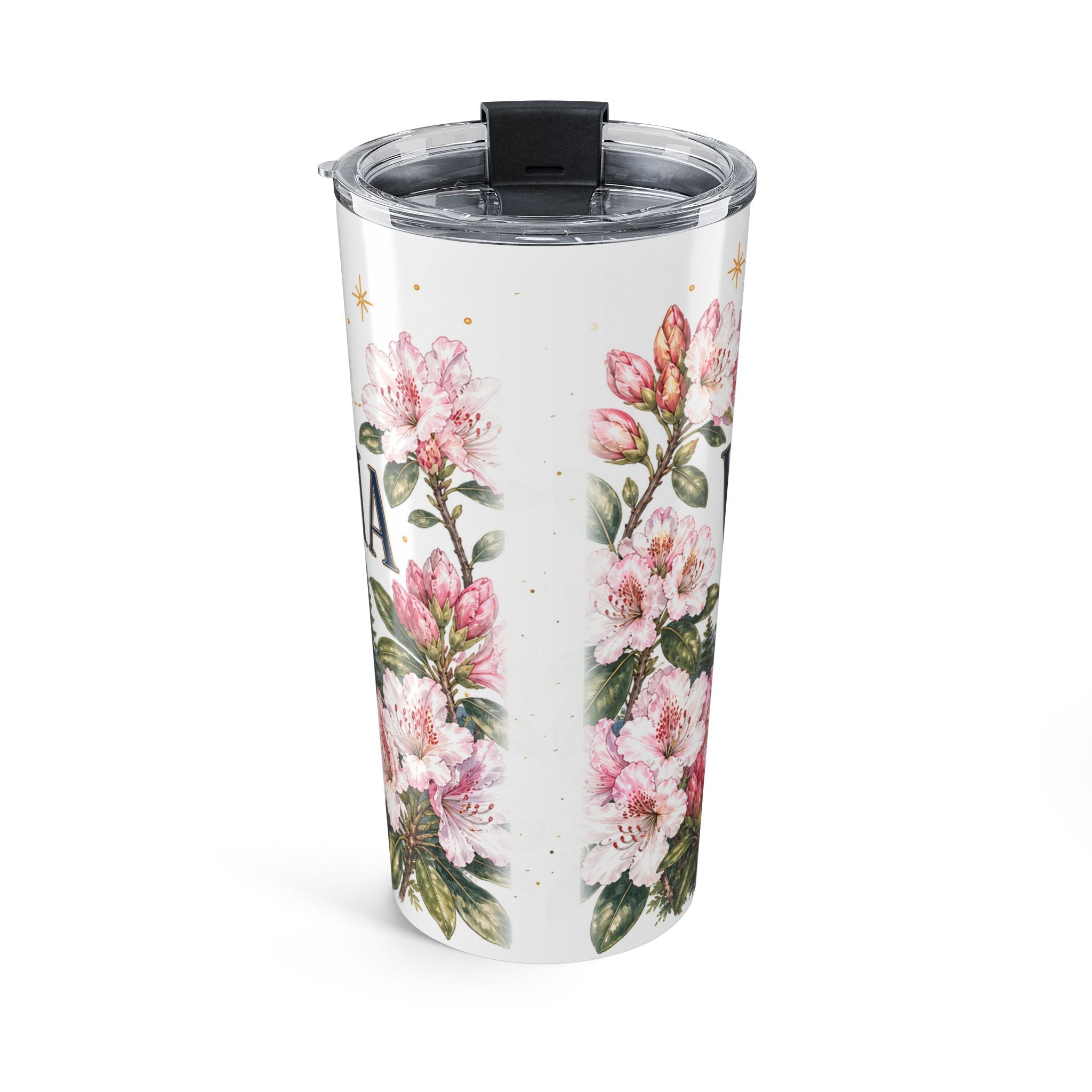 West Virginia State Flower 20oz Tumbler | Rhododendron Botanical State Flower Gift | Insulated Stainless Steel Travel Cup