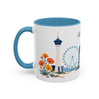 Las Vegas Coffee Mug | United States Travel Souvenir | Porcelain Decal City Gift | 11oz 15oz Accent Mug