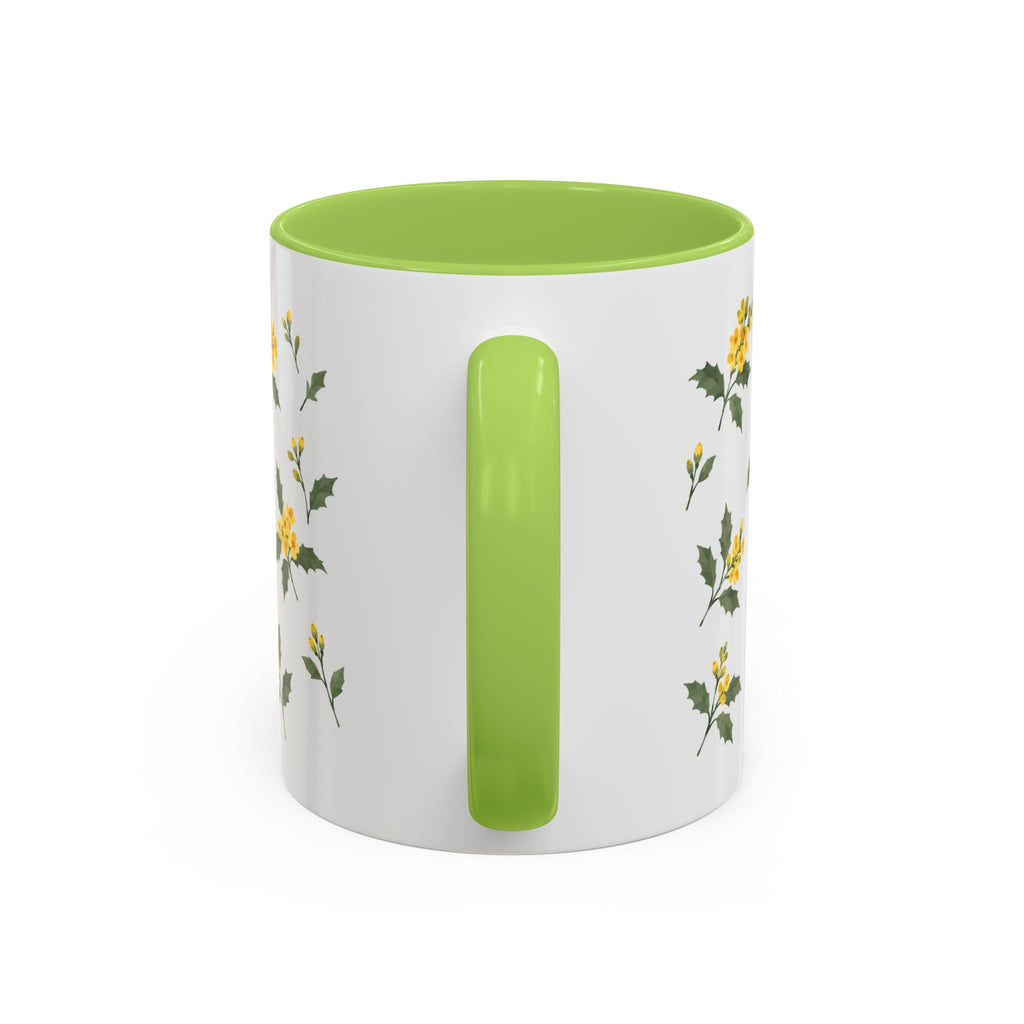 Oregon Oregon Grape Mug, State Flower Floral Coffee Cup, 11oz Botanical Gift