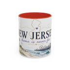 New Jersey Home State Mug | Moving Away Gift | Long Distance Friendship Coffee Cup | 11oz 15oz Accent Mug
