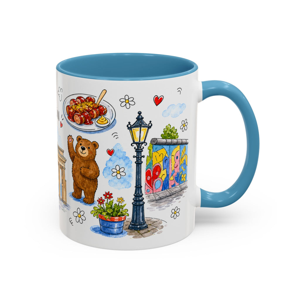 Berlin Travel Mug | European City Souvenir Accent Coffee Mug | 11oz 15oz Ceramic Cup