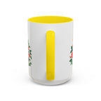 Taurus Zodiac Coffee Mug | Bull and Rose Design | Astrology Birthday Gift | 11 oz 15 oz Ceramic Accent Mug