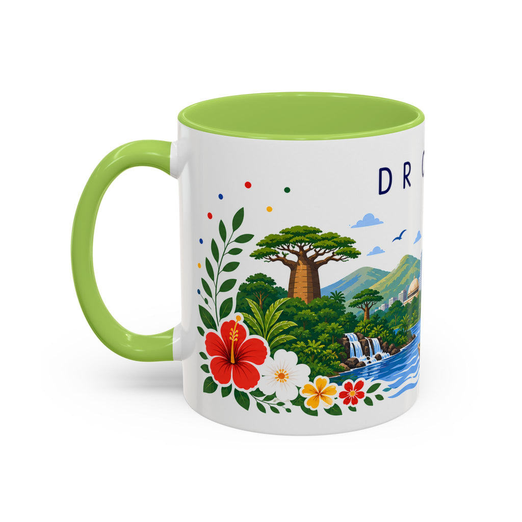 DR Congo Coffee Mug | Travel Souvenir Accent Mug | Place Gift Ceramic Cup 11oz 15oz