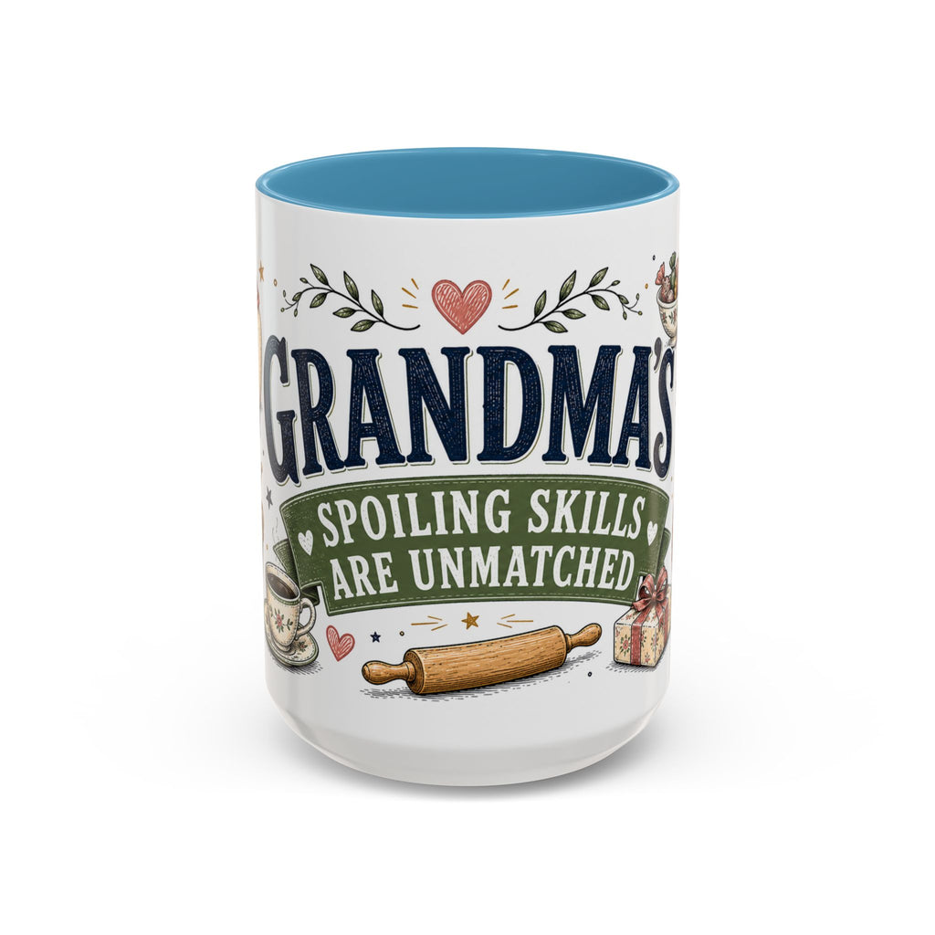 Grandma's Spoiling Skills Are Unmatched Coffee Mug | Funny Gift From Grandkids | Accent Ceramic 11oz 15oz
