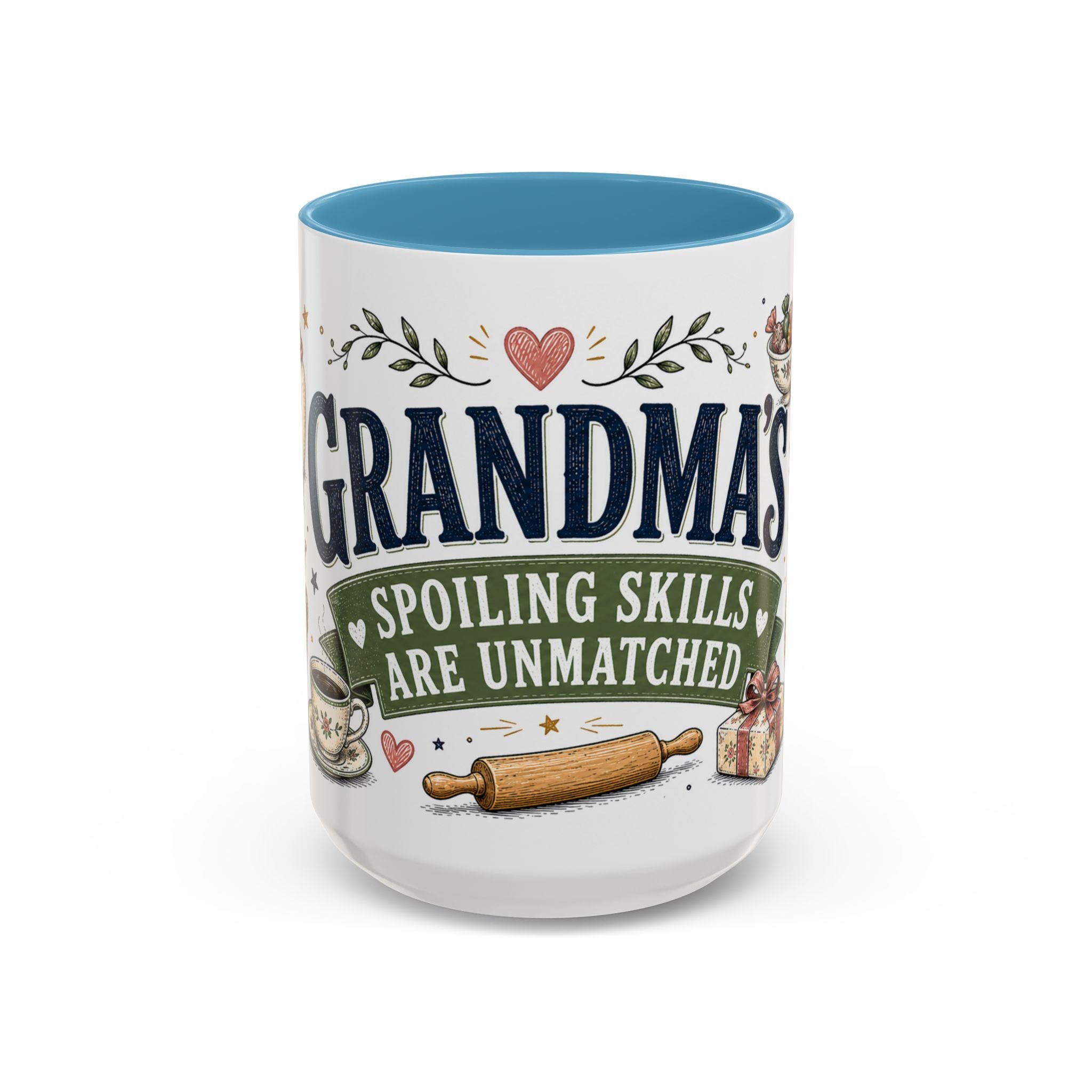 Grandma's Spoiling Skills Are Unmatched Coffee Mug | Funny Gift From Grandkids | Accent Ceramic 11oz 15oz