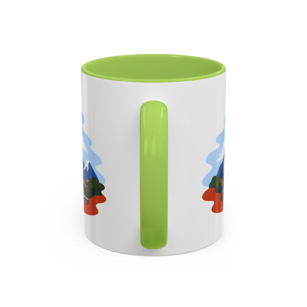 Lofoten Islands Coffee Mug | Travel Destination Souvenir Gift | Accent Color Ceramic 11oz 15oz
