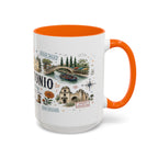 San Antonio Coffee Mug | Texas Souvenir City Gift | Accent Color Ceramic 11oz 15oz
