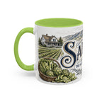 Salinas Coffee Mug | United States Travel Souvenir | Vintage Illustrated City Gift | 11 oz 15 oz Accent Mug