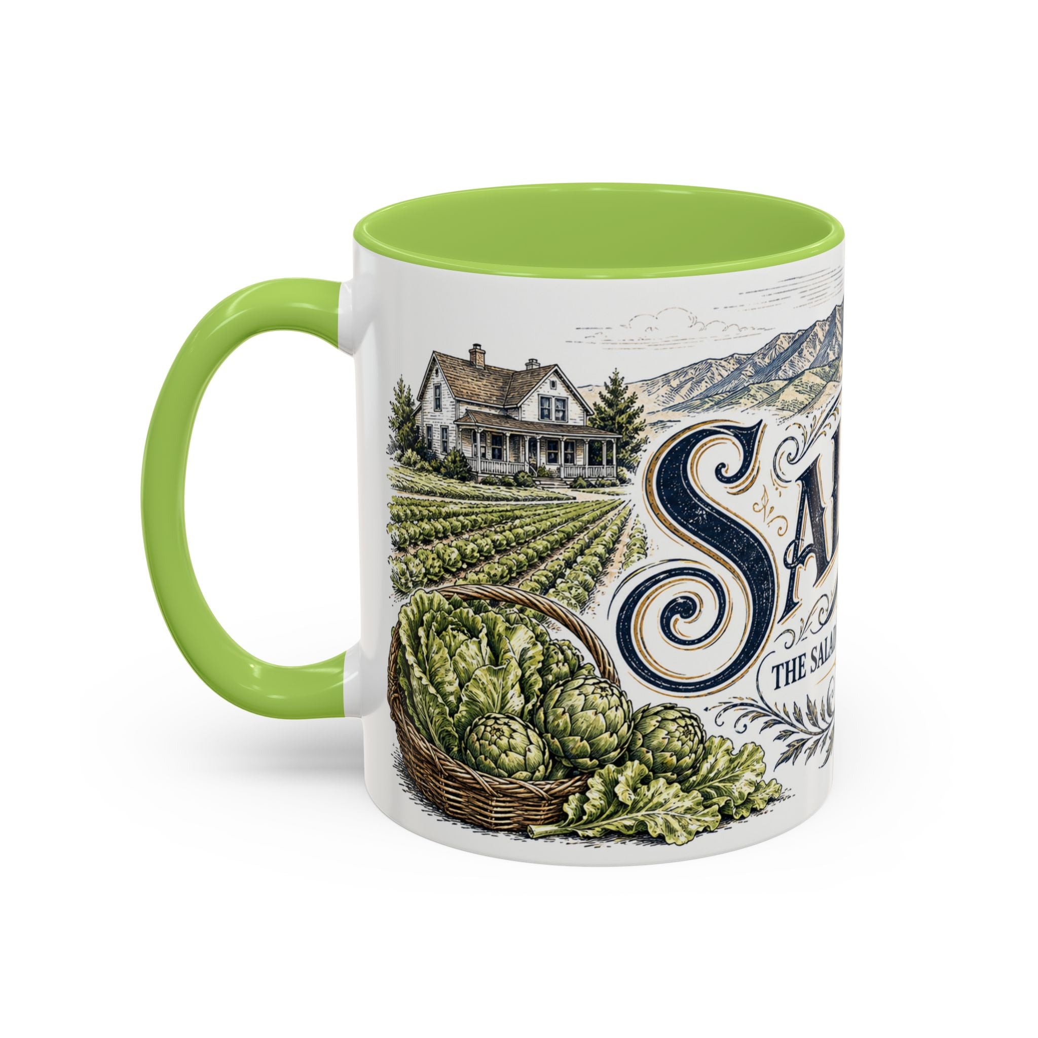 Salinas Coffee Mug | United States Travel Souvenir | Vintage Illustrated City Gift | 11 oz 15 oz Accent Mug