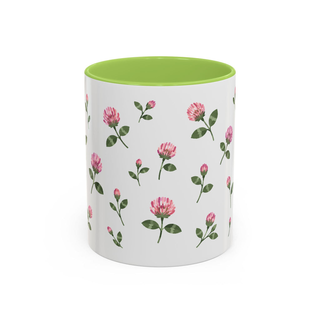 Vermont Red Clover Mug, State Flower Floral Coffee Cup, 11oz Botanical Gift