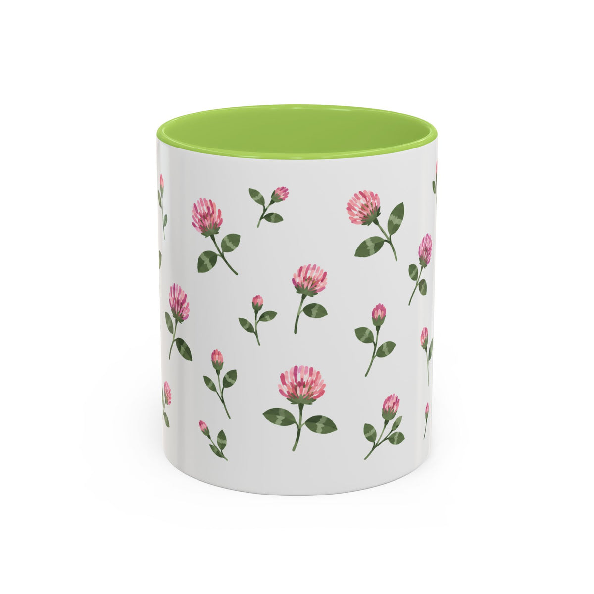 Vermont Red Clover Mug, State Flower Floral Coffee Cup, 11oz Botanical Gift