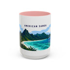 National Park of American Samoa Coffee Mug | Solid Color Block Park Souvenir | 11oz 15oz Accent Mug