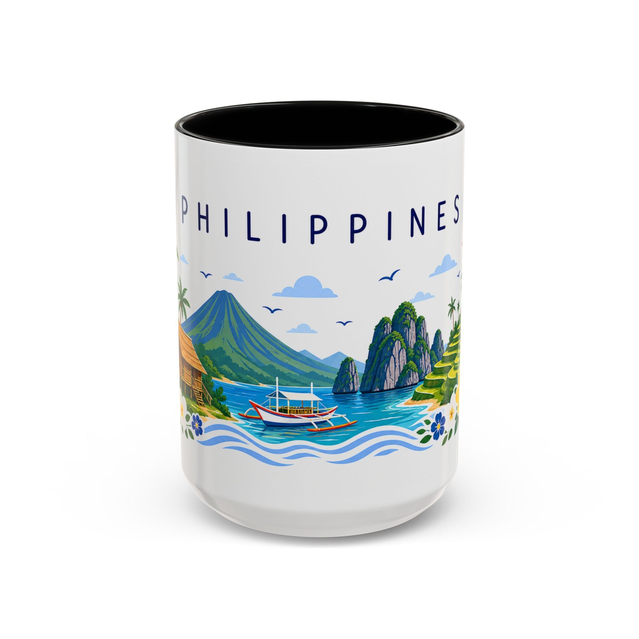 Philippines Coffee Mug | Travel Souvenir Accent Mug | Place Gift Ceramic Cup 11oz 15oz