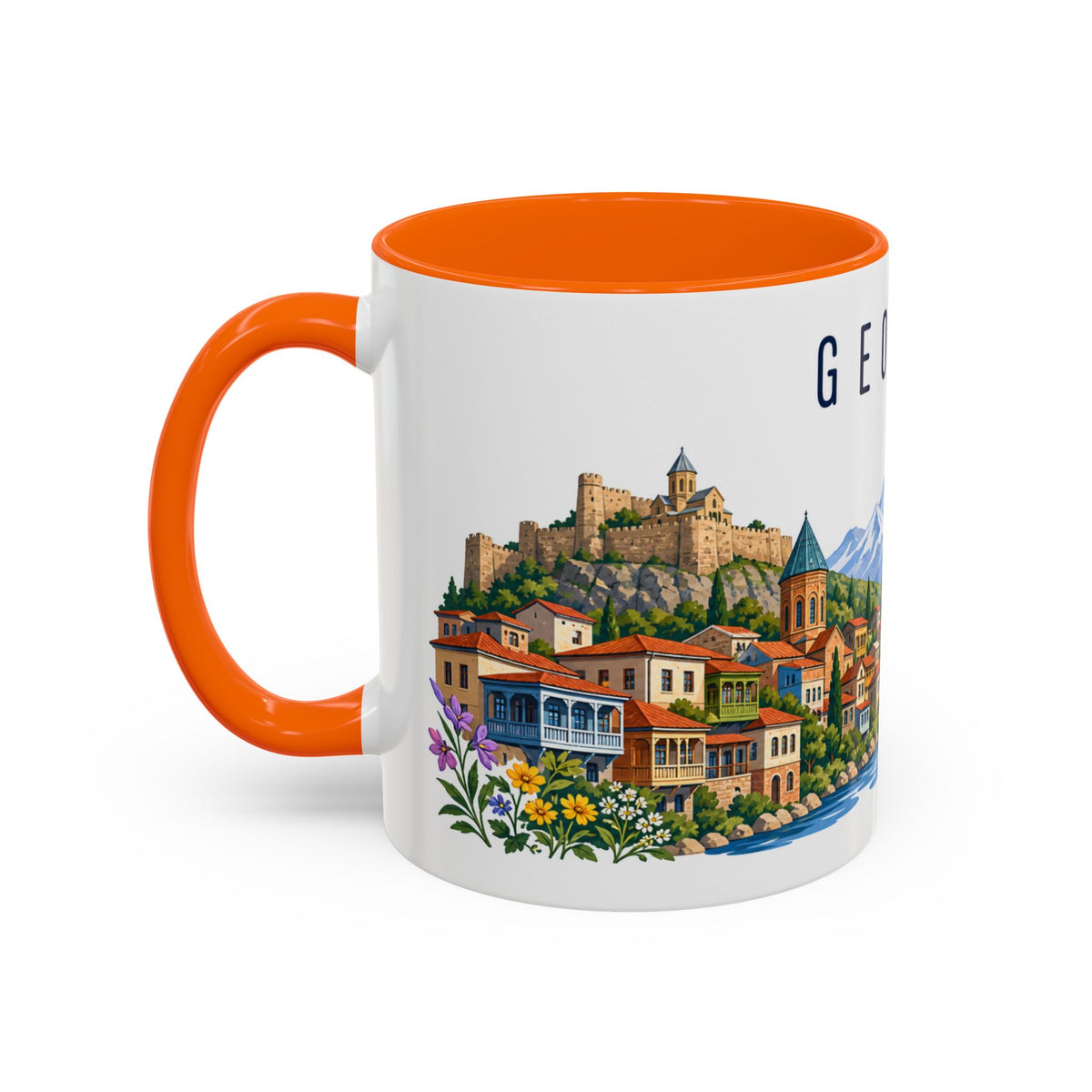 Georgia Country Coffee Mug | Travel Souvenir Accent Mug | Country Gift Ceramic Cup 11oz 15oz