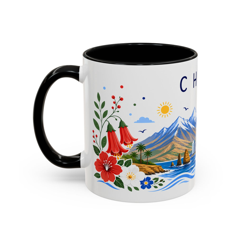 Chile Coffee Mug | Travel Souvenir Accent Mug | Place Gift Ceramic Cup 11oz 15oz