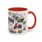 Ho Chi Minh City Coffee Mug | Vietnam Souvenir Travel Gift | Accent Color Ceramic 11oz 15oz