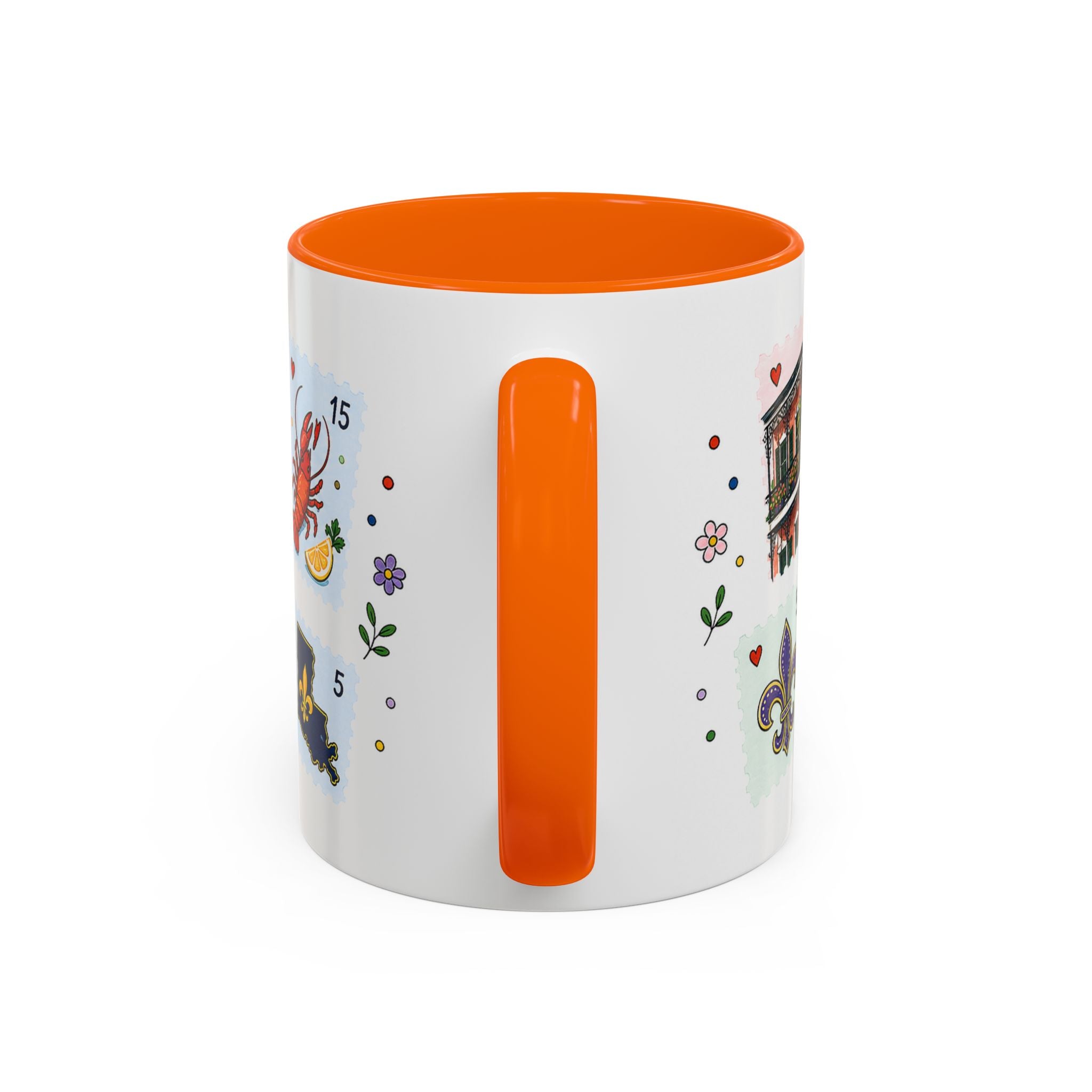 New Orleans Coffee Mug | Postage Stamp Collage Mug | Travel Souvenir Accent Cup 11oz 15oz