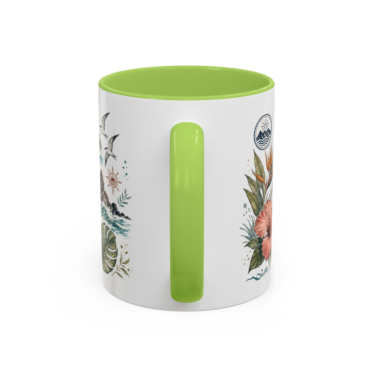 Na Pali Coast Mug, Hawaii Travel Souvenir, Bucket List Gift, Accent Ceramic Coffee Mug 11oz 15oz