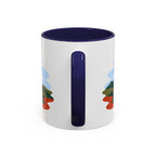 Torres del Paine Coffee Mug | Travel Destination Souvenir Gift | Accent Color Ceramic 11oz 15oz