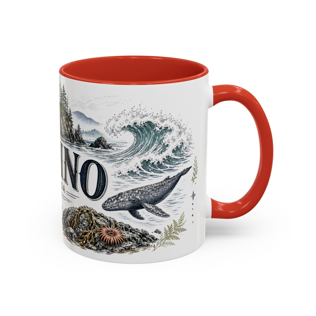 Tofino Mug, Canada Travel Souvenir, Bucket List Gift, Accent Ceramic Coffee Mug 11oz 15oz