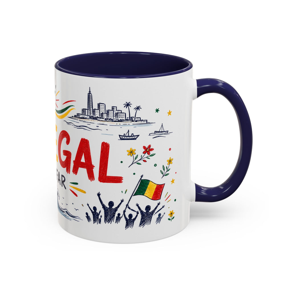 Senegal Soccer Coffee Mug | World Cup Fan Gift | Accent Color Ceramic 11oz 15oz Match Day Cup