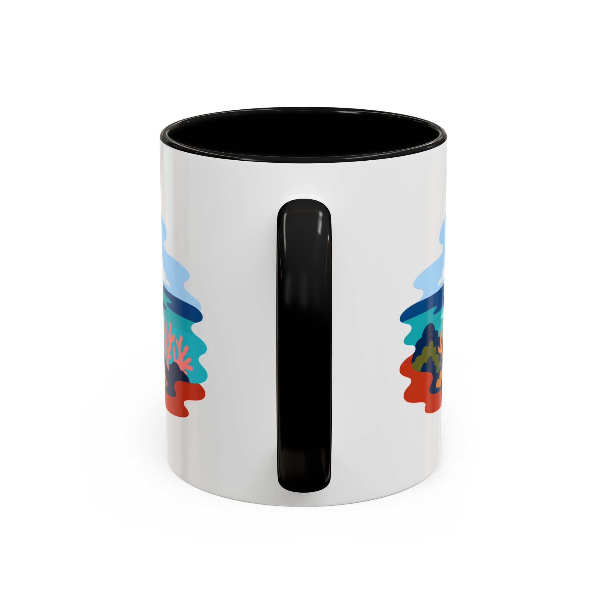 Belize Reef Coffee Mug | Travel Destination Souvenir Gift | Accent Color Ceramic 11oz 15oz