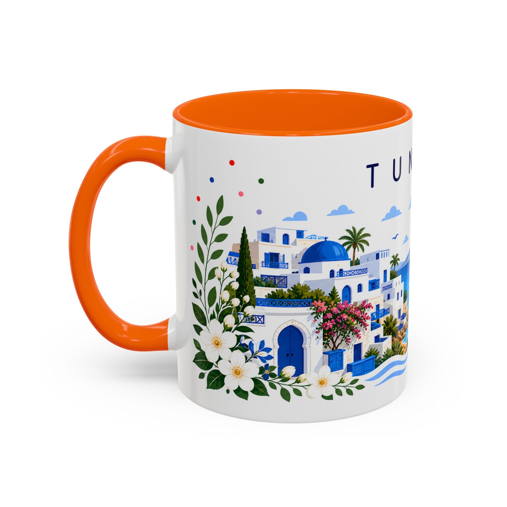 Tunisia Coffee Mug | Travel Souvenir Accent Mug | Place Gift Ceramic Cup 11oz 15oz