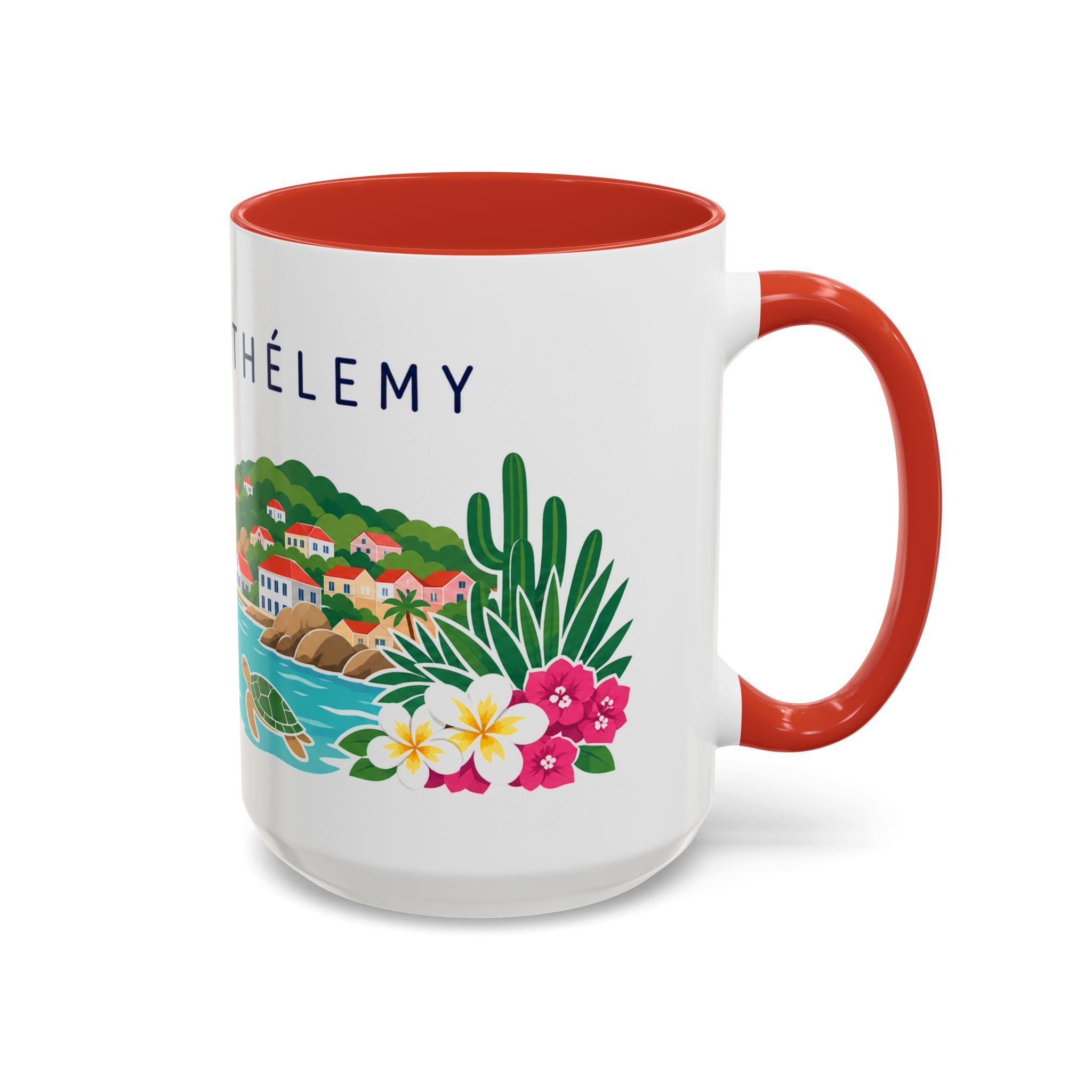 Saint Barthélemy Coffee Mug | Travel Souvenir Accent Mug | Country Gift Ceramic Cup 11oz 15oz