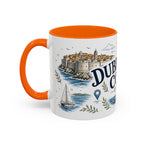 Dubrovnik Coast Coffee Mug | Travel Destination Souvenir Gift | Accent Color Ceramic 11oz 15oz