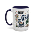 Best Grandparents Ever Coffee Mug | Gift From Grandkids | Accent Color Ceramic 11oz 15oz