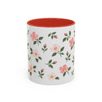 Iowa Wild Rose Mug, State Flower Floral Coffee Cup, 11oz Botanical Gift